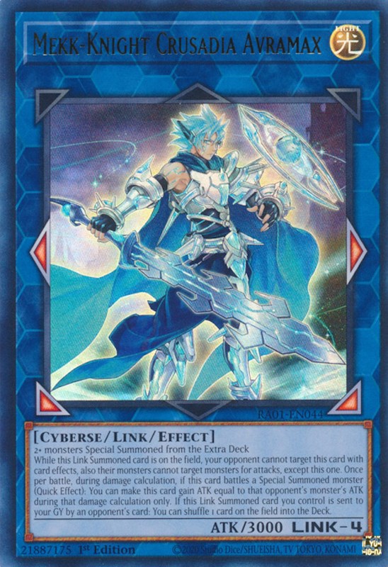 Mekk-Knight Crusadia Avramax [RA01-EN044] Ultra Rare | Gear Gaming Bentonville