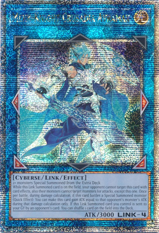 Mekk-Knight Crusadia Avramax [RA01-EN044] Quarter Century Secret Rare | Gear Gaming Bentonville