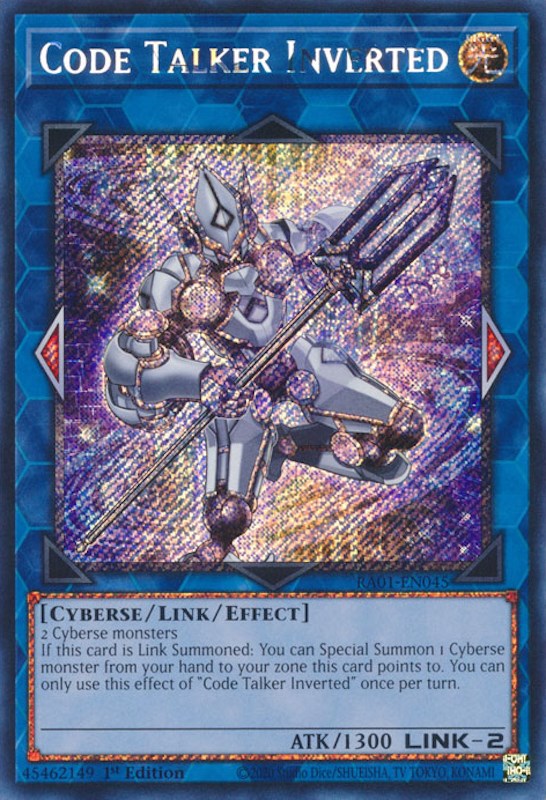 Code Talker Inverted [RA01-EN045] Platinum Secret Rare | Gear Gaming Bentonville