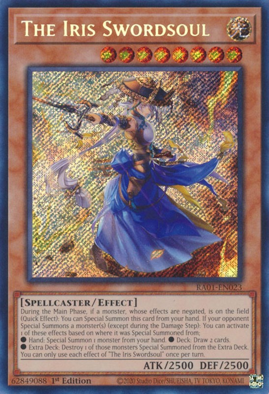 The Iris Swordsoul [RA01-EN023] Secret Rare | Gear Gaming Bentonville