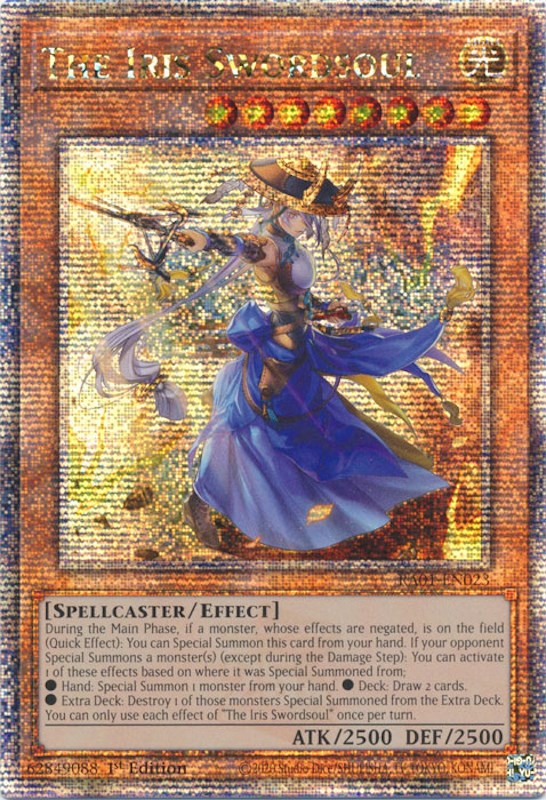 The Iris Swordsoul [RA01-EN023] Quarter Century Secret Rare | Gear Gaming Bentonville