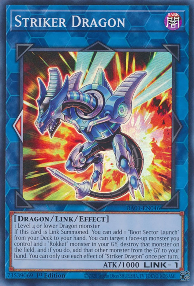 Striker Dragon [RA01-EN046] Super Rare | Gear Gaming Bentonville