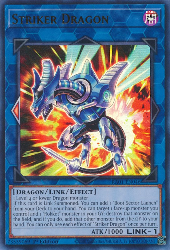 Striker Dragon [RA01-EN046] Ultra Rare | Gear Gaming Bentonville