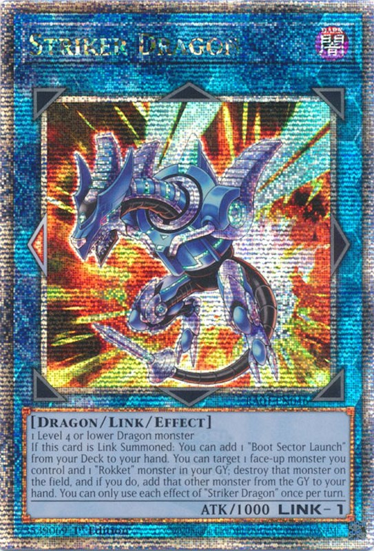 Striker Dragon [RA01-EN046] Quarter Century Secret Rare | Gear Gaming Bentonville