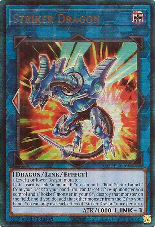 Striker Dragon [RA01-EN046] Prismatic Ultimate Rare | Gear Gaming Bentonville