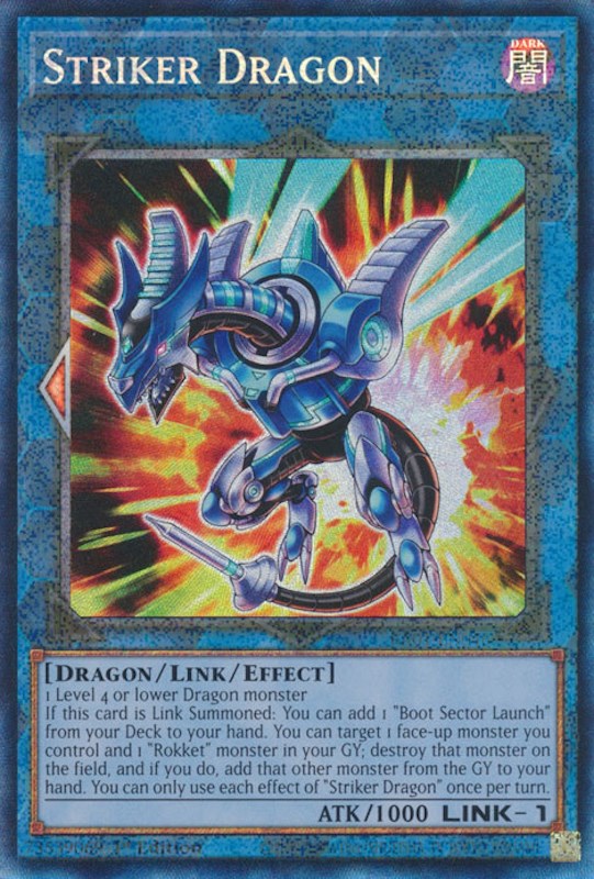 Striker Dragon [RA01-EN046] Prismatic Collector's Rare | Gear Gaming Bentonville