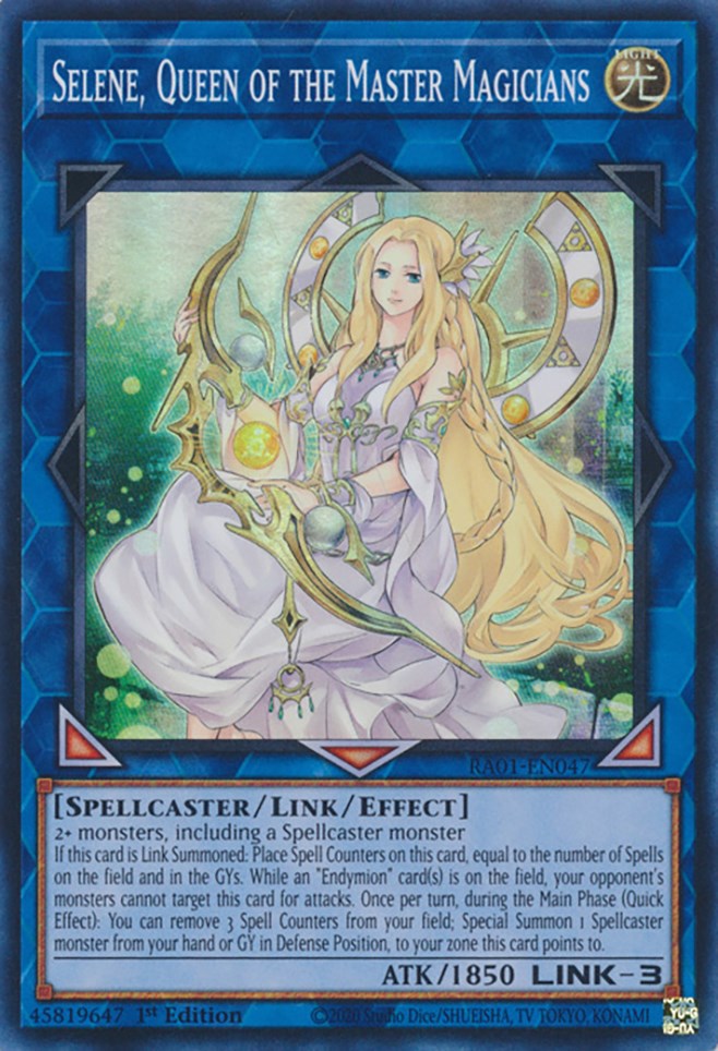 Selene, Queen of the Master Magicians [RA01-EN047] Super Rare | Gear Gaming Bentonville