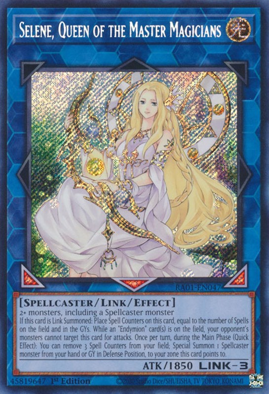 Selene, Queen of the Master Magicians [RA01-EN047] Secret Rare | Gear Gaming Bentonville