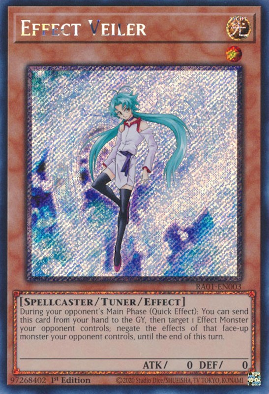 Effect Veiler [RA01-EN003] Platinum Secret Rare | Gear Gaming Bentonville