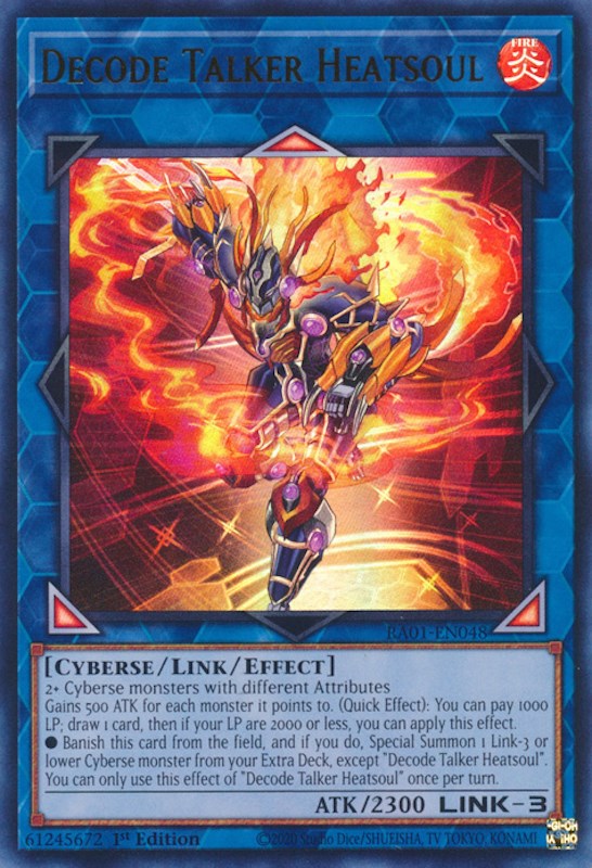 Decode Talker Heatsoul [RA01-EN048] Ultra Rare | Gear Gaming Bentonville