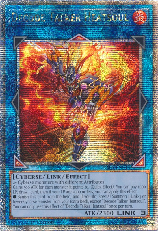 Decode Talker Heatsoul [RA01-EN048] Quarter Century Secret Rare | Gear Gaming Bentonville