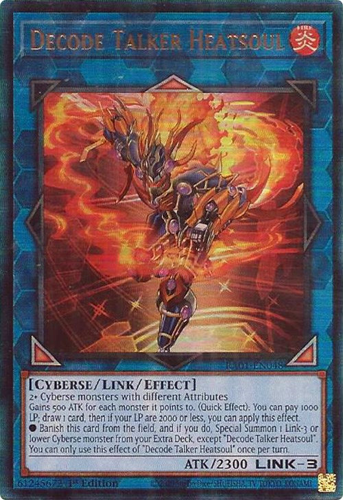 Decode Talker Heatsoul [RA01-EN048] Prismatic Ultimate Rare | Gear Gaming Bentonville