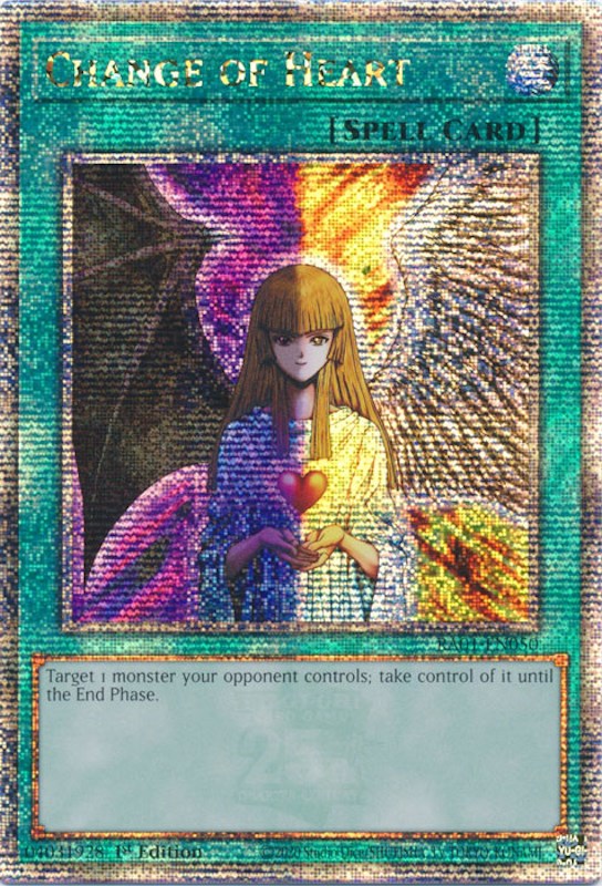 Change of Heart [RA01-EN050] Quarter Century Secret Rare | Gear Gaming Bentonville