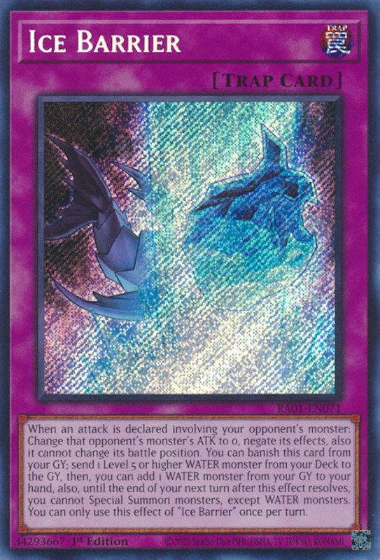 Ice Barrier [RA01-EN071] Secret Rare | Gear Gaming Bentonville