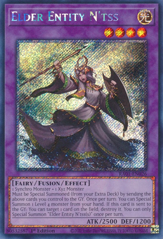 Elder Entity N'tss [RA01-EN026] Platinum Secret Rare | Gear Gaming Bentonville