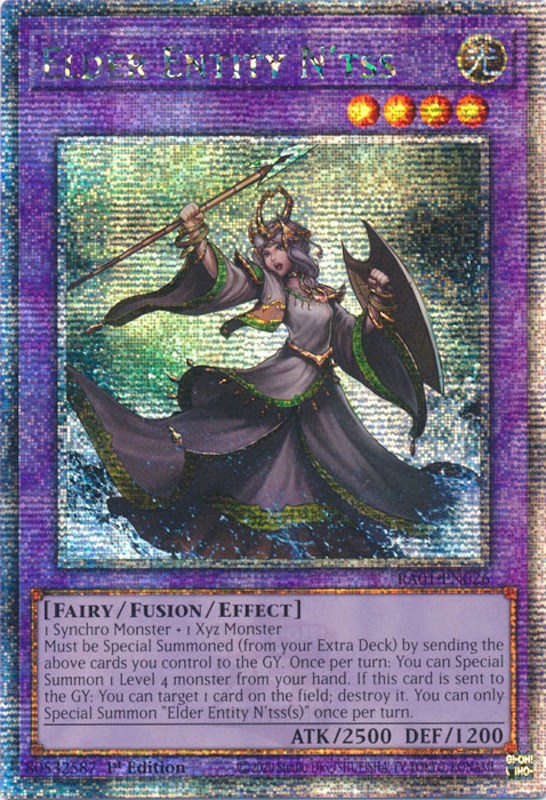 Elder Entity N'tss [RA01-EN026] Quarter Century Secret Rare | Gear Gaming Bentonville