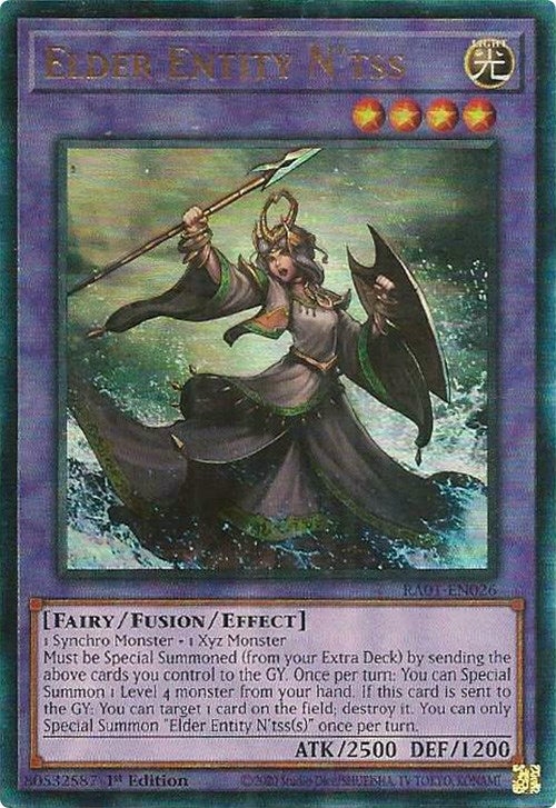 Elder Entity N'tss [RA01-EN026] Prismatic Ultimate Rare | Gear Gaming Bentonville