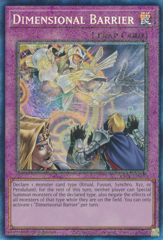 Dimensional Barrier [RA01-EN072] Prismatic Collector's Rare | Gear Gaming Bentonville