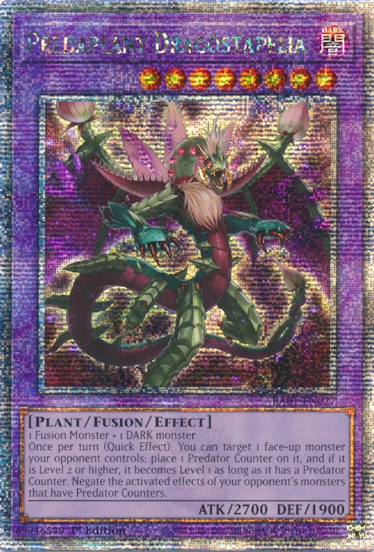 Predaplant Dragostapelia [RA01-EN027] Quarter Century Secret Rare | Gear Gaming Bentonville