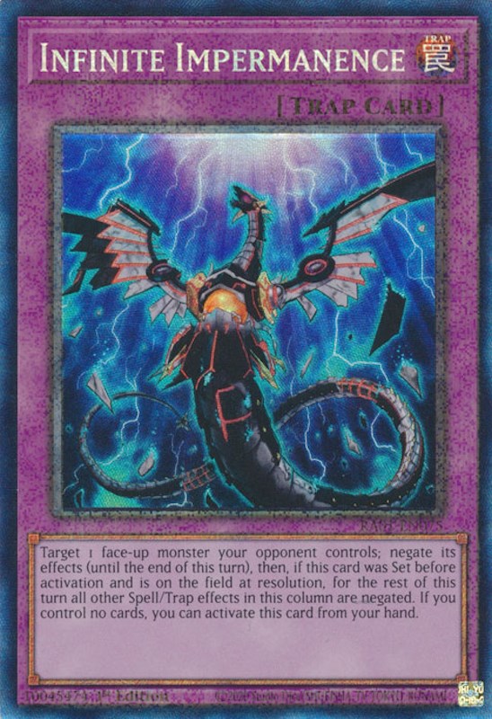 Infinite Impermanence [RA01-EN075] Prismatic Collector's Rare | Gear Gaming Bentonville