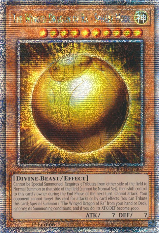 The Winged Dragon of Ra - Sphere Mode [RA01-EN007] Quarter Century Secret Rare | Gear Gaming Bentonville