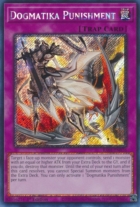 Dogmatika Punishment [RA01-EN076] Platinum Secret Rare | Gear Gaming Bentonville