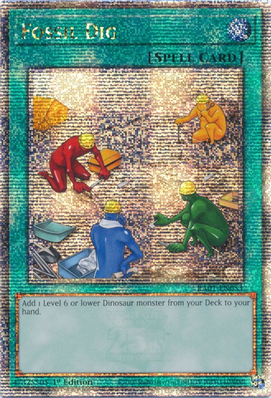 Fossil Dig [RA01-EN053] Quarter Century Secret Rare | Gear Gaming Bentonville