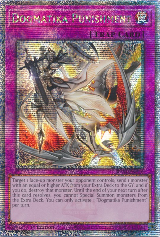 Dogmatika Punishment [RA01-EN076] Quarter Century Secret Rare | Gear Gaming Bentonville