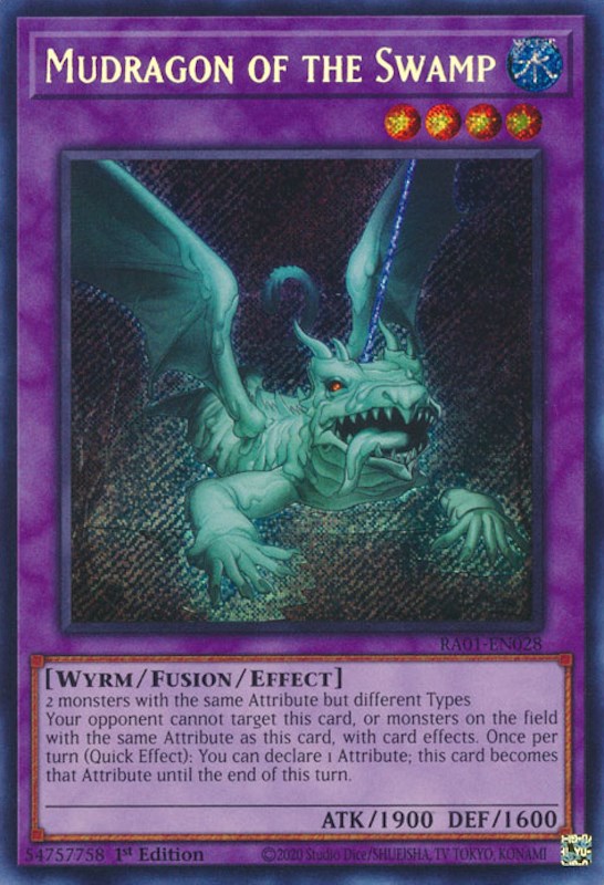 Mudragon of the Swamp [RA01-EN028] Secret Rare | Gear Gaming Bentonville