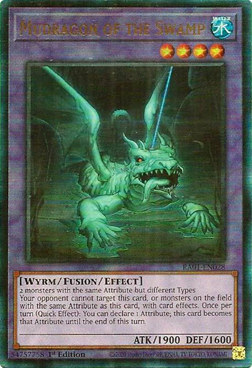 Mudragon of the Swamp [RA01-EN028] Prismatic Ultimate Rare | Gear Gaming Bentonville