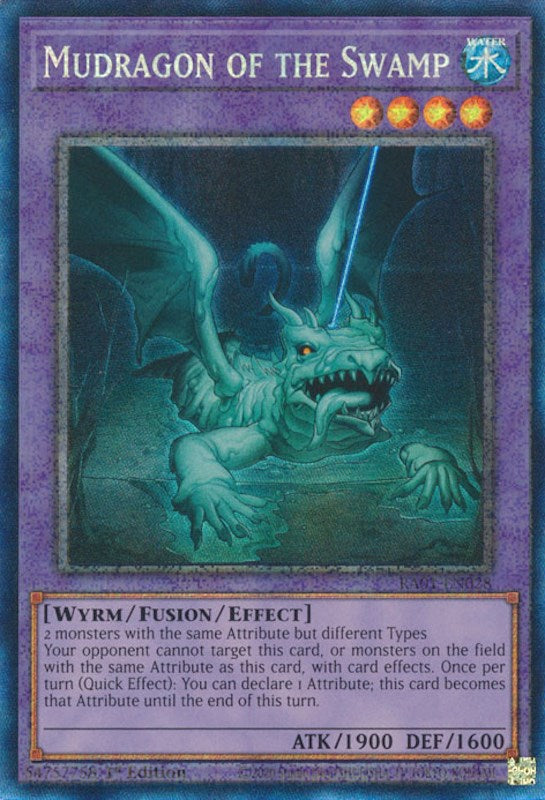 Mudragon of the Swamp [RA01-EN028] Prismatic Collector's Rare | Gear Gaming Bentonville