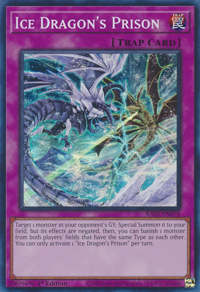 Ice Dragon's Prison [RA01-EN078] Super Rare | Gear Gaming Bentonville