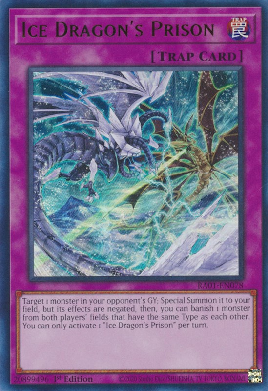 Ice Dragon's Prison [RA01-EN078] Ultra Rare | Gear Gaming Bentonville