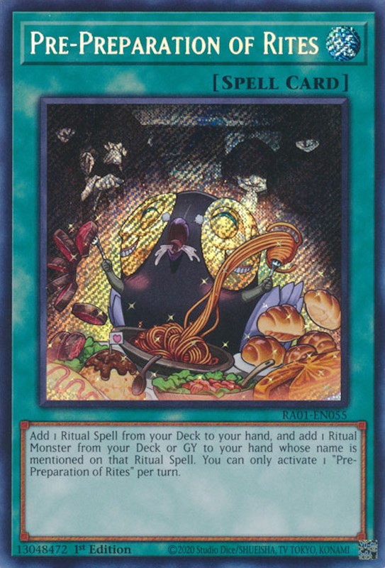 Pre-Preparation of Rites [RA01-EN055] Secret Rare | Gear Gaming Bentonville