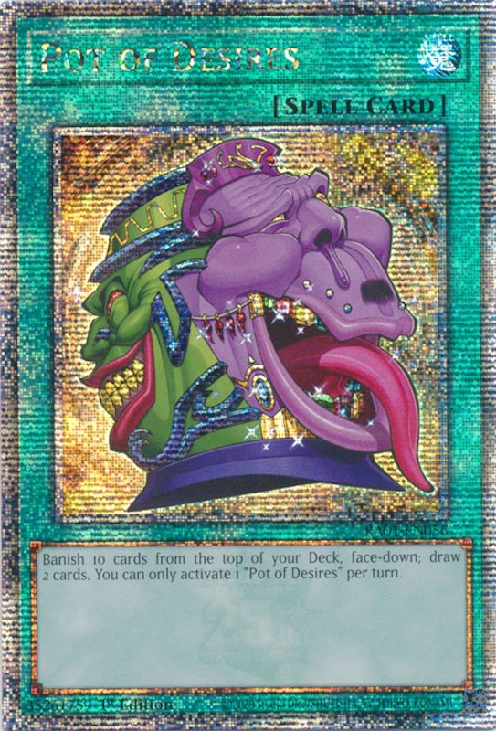 Pot of Desires [RA01-EN056] Quarter Century Secret Rare | Gear Gaming Bentonville