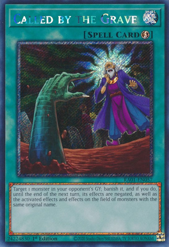 Called by the Grave [RA01-EN057] Platinum Secret Rare | Gear Gaming Bentonville