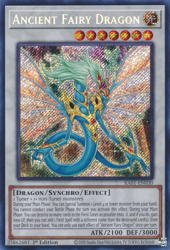 Ancient Fairy Dragon [RA01-EN030] Secret Rare | Gear Gaming Bentonville