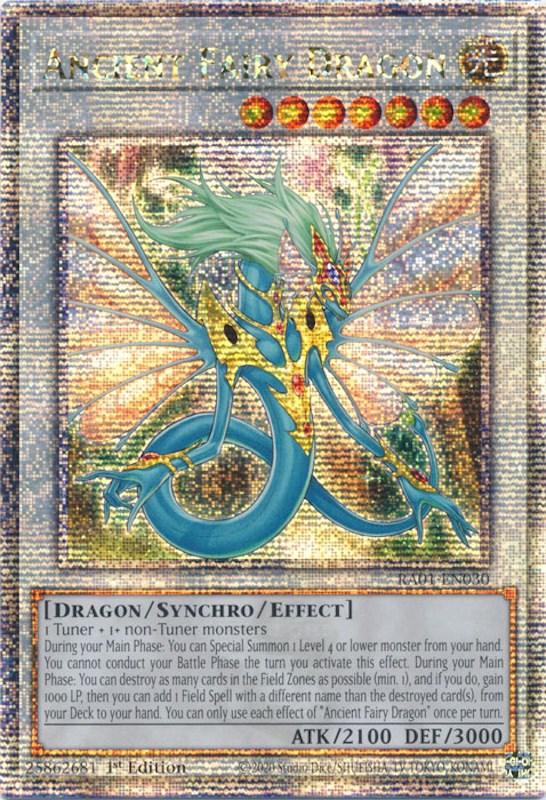 Ancient Fairy Dragon [RA01-EN030] Quarter Century Secret Rare | Gear Gaming Bentonville