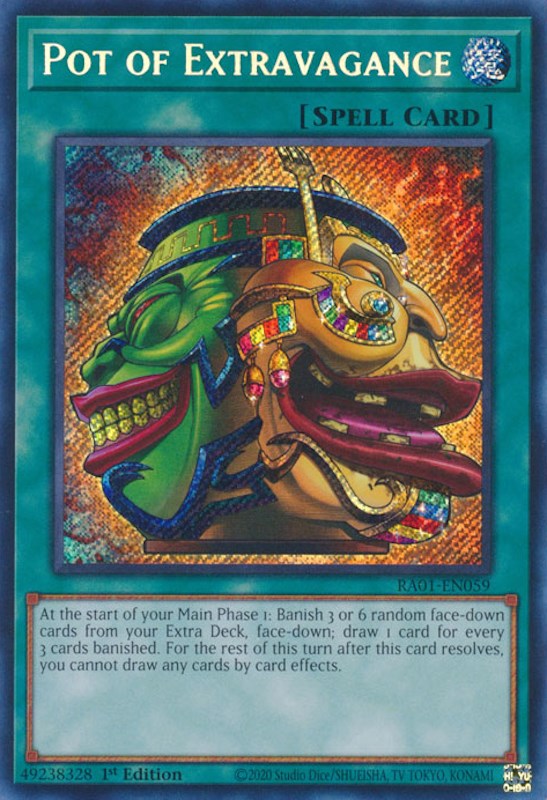 Pot of Extravagance [RA01-EN059] Secret Rare | Gear Gaming Bentonville