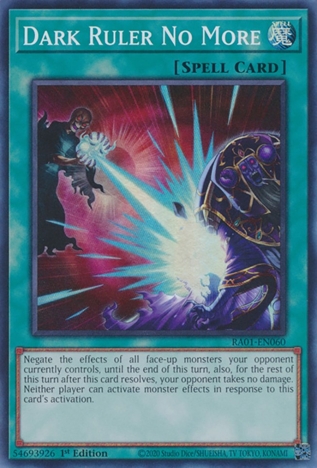 Dark Ruler No More [RA01-EN060] Super Rare | Gear Gaming Bentonville