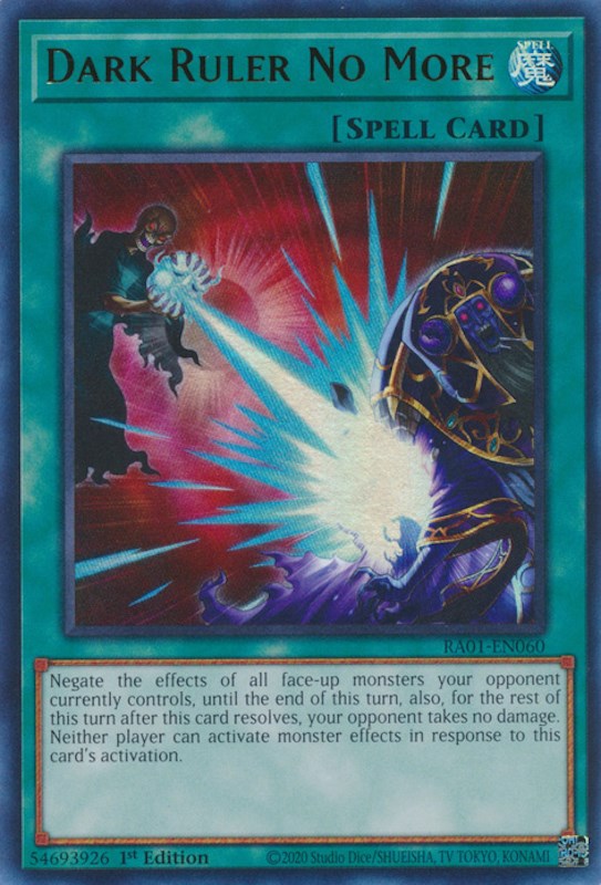 Dark Ruler No More [RA01-EN060] Ultra Rare | Gear Gaming Bentonville