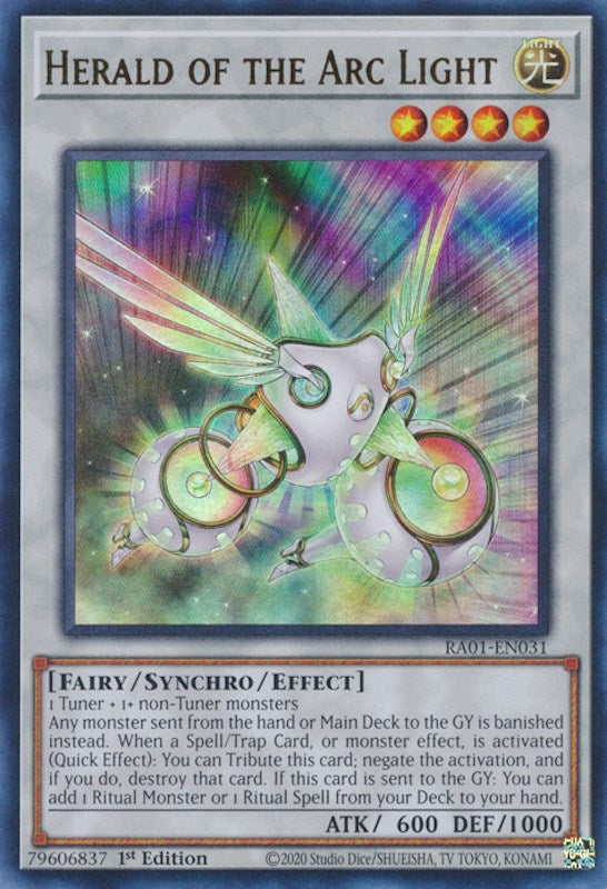 Herald of the Arc Light [RA01-EN031] Ultra Rare | Gear Gaming Bentonville