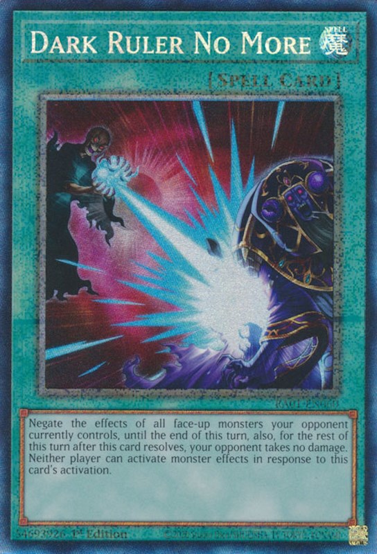 Dark Ruler No More [RA01-EN060] Prismatic Collector's Rare | Gear Gaming Bentonville