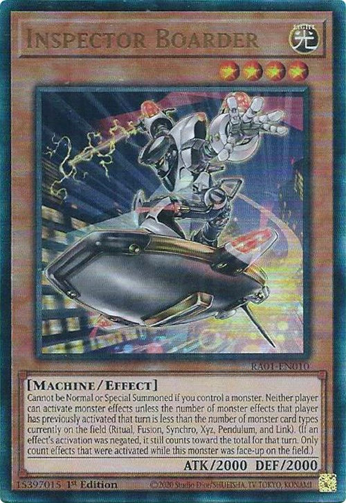 Inspector Boarder [RA01-EN010] Prismatic Ultimate Rare | Gear Gaming Bentonville