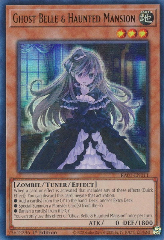 Ghost Belle & Haunted Mansion [RA01-EN011] Ultra Rare | Gear Gaming Bentonville
