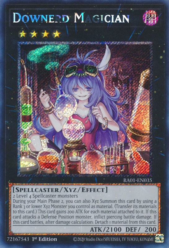 Downerd Magician [RA01-EN035] Platinum Secret Rare | Gear Gaming Bentonville