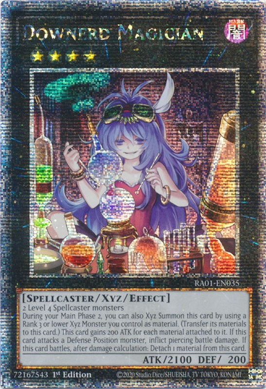 Downerd Magician [RA01-EN035] Quarter Century Secret Rare | Gear Gaming Bentonville