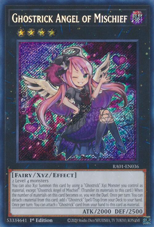 Ghostrick Angel of Mischief [RA01-EN036] Secret Rare | Gear Gaming Bentonville