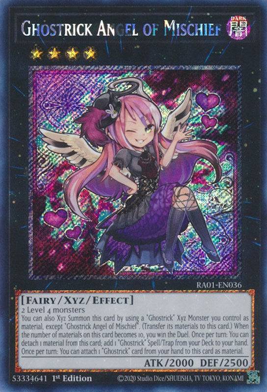 Ghostrick Angel of Mischief [RA01-EN036] Platinum Secret Rare | Gear Gaming Bentonville