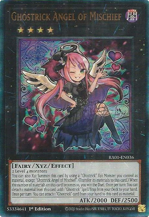 Ghostrick Angel of Mischief [RA01-EN036] Prismatic Ultimate Rare | Gear Gaming Bentonville